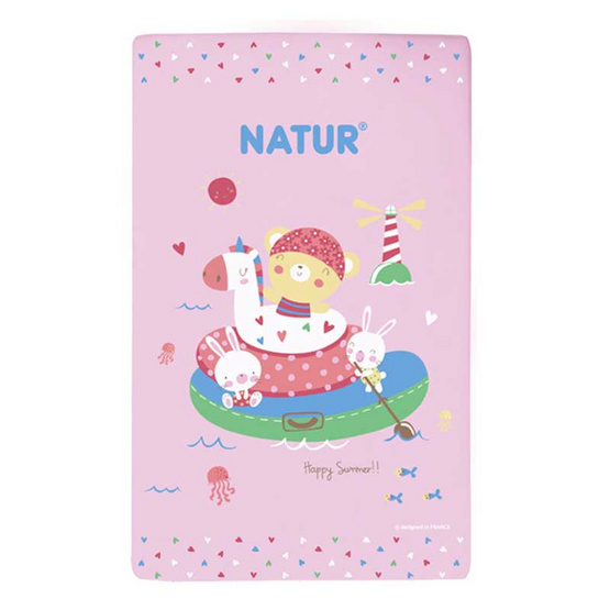 NATUR ที่นอนฟองน้ำ 22x35x2.5 นิ้ว สีชมพู NATUR ที่นอนฟองน้ำ 22x35x2.5 นิ้ว สีชมพู