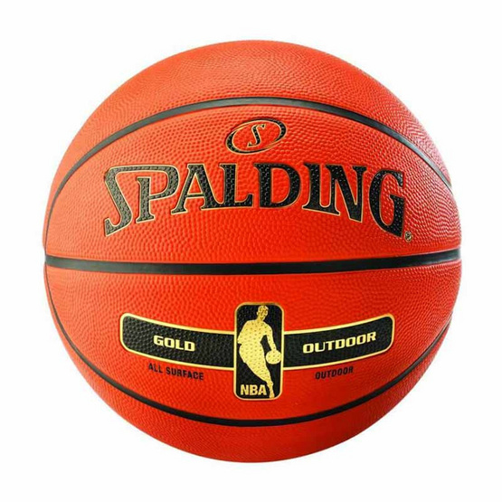 Spalding ลูกบาส NBA รุ่น GOLD OUTDOOR เบอร์ 7 สีส้ม แถมฟรีที่สูบลม Spalding ลูกบาส NBA รุ่น GOLD OUTDOOR เบอร์ 7 สีส้ม แถมฟรีที่สูบลม