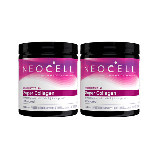 Neocell ผลิตภัณฑ์เสริมอาหาร นีโอเซลล์ คอลลาเจน ชนิดผง ขนาด 198 กรัม แพ็ค 2 กระปุก Neocell ผลิตภัณฑ์เสริมอาหาร นีโอเซลล์ คอลลาเจน ชนิดผง ขนาด 198 กรัม แพ็ค 2 กระปุก