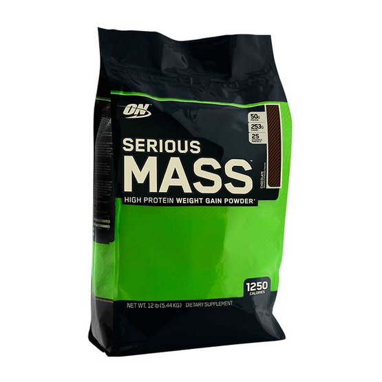 ON Optimum Serious Mass Whey protein เวย์โปรตีน รุ่น Weight Gainer ขนาด 12 lbs รสช็อคโกแลต ON Optimum Serious Mass Whey protein เวย์โปรตีน รุ่น Weight Gainer ขนาด 12 lbs รสช็อคโกแลต