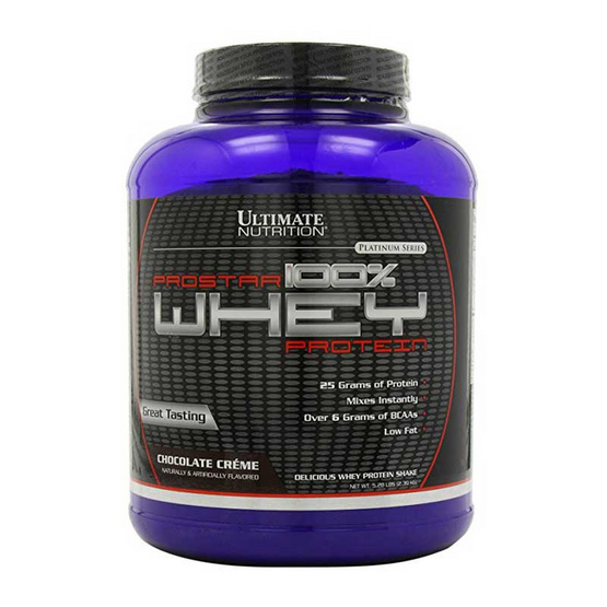 Ultimate PROSTAR Whey Protein เวย์โปรตีน ขนาด 5.28 lbs รสช็อคโกแลต Ultimate PROSTAR Whey Protein เวย์โปรตีน ขนาด 5.28 lbs รสช็อคโกแลต