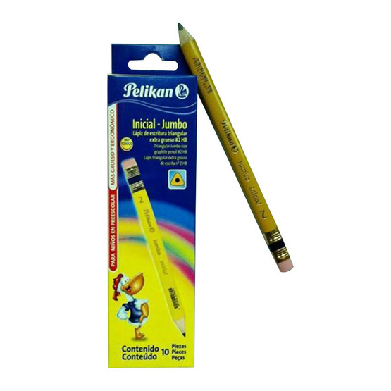 Pelikan ดินสอ HB ด้ามสามเหลี่ยม (1 กล่อง บรรจุ 10 แท่ง) Pelikan ดินสอ HB ด้ามสามเหลี่ยม (1 กล่อง บรรจุ 10 แท่ง)