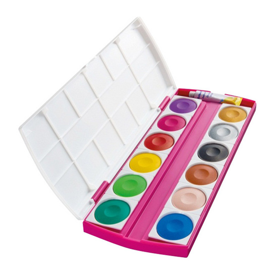 Pelikan สีน้ำหลุมทึบแสง PI 12 ลาย Princess 12 สี Pelikan สีน้ำหลุมทึบแสง PI 12 ลาย Princess 12 สี
