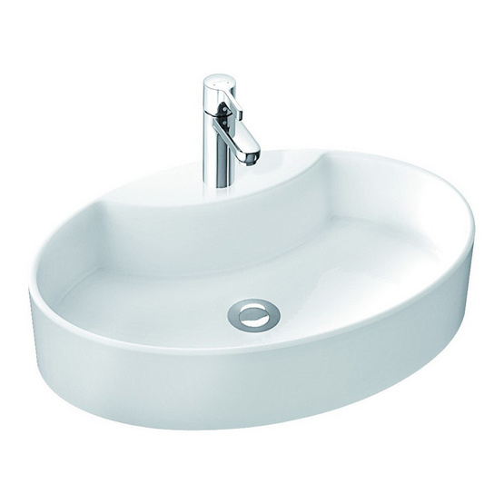 Kudos อ่างล้างหน้า Solid Surface (จากยุโรป) TONI Gloss White Kudos อ่างล้างหน้า Solid Surface (จากยุโรป) TONI Gloss White