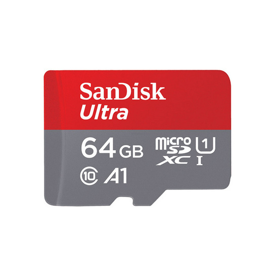 SanDisk เมมโมรี่ MicroSD Card A1 64GB SanDisk เมมโมรี่ MicroSD Card A1 64GB
