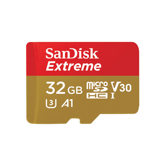 SanDisk Extreme MicroSD Card UHS-I 32GB สำหรับกล้อง ActionCamera SanDisk Extreme MicroSD Card UHS-I 32GB สำหรับกล้อง ActionCamera