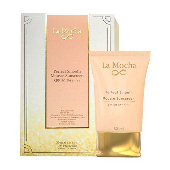 La Mocha Perfect Smooth Mousse Sunscreen SPF50 PA++++ 30 ml La Mocha Perfect Smooth Mousse Sunscreen SPF50 PA++++ 30 ml