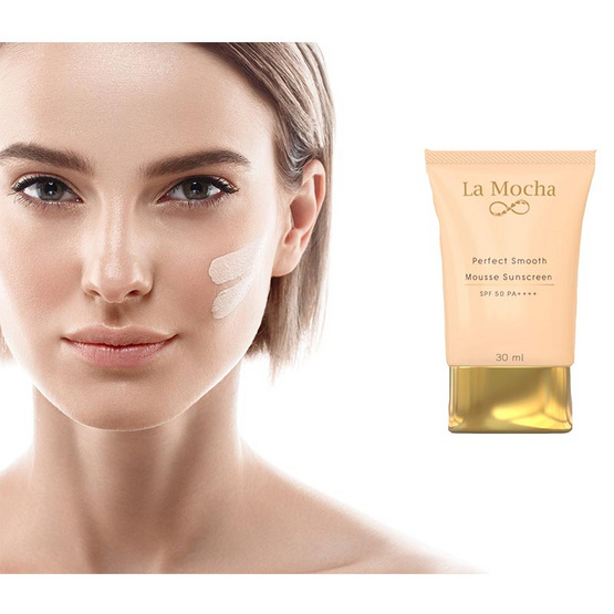 La Mocha Perfect Smooth Mousse Sunscreen SPF50 PA++++ 30 ml La Mocha Perfect Smooth Mousse Sunscreen SPF50 PA++++ 30 ml