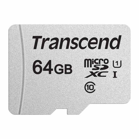 Transcend เมมโมรี่ MicroSd Card Class10 64GB 300S Transcend เมมโมรี่ MicroSd Card Class10 64GB 300S