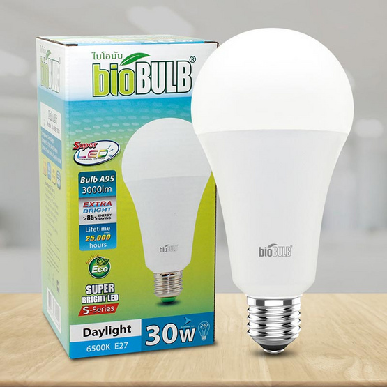 Bio Bulb LED S-Series ขั้ว E27-30 วัตต์ แสงเดย์ไลท์ Bio Bulb LED S-Series ขั้ว E27-30 วัตต์ แสงเดย์ไลท์