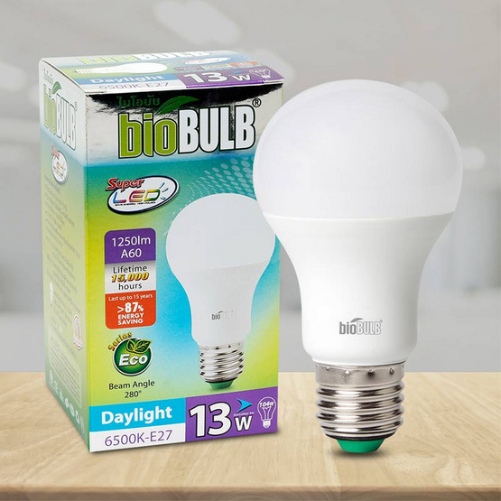 Bio Bulb LED 13 วัตต์ แสงเดย์ไลท์ (MUSHROOM) Bio Bulb LED 13 วัตต์ แสงเดย์ไลท์ (MUSHROOM)