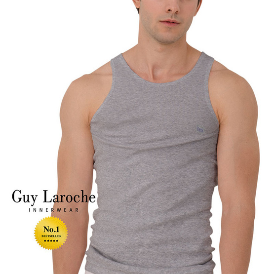 GUY LAROCHE เสื้อกล้าม COTTON 100% JVE2423 สีเทา GUY LAROCHE เสื้อกล้าม COTTON 100% JVE2423 สีเทา