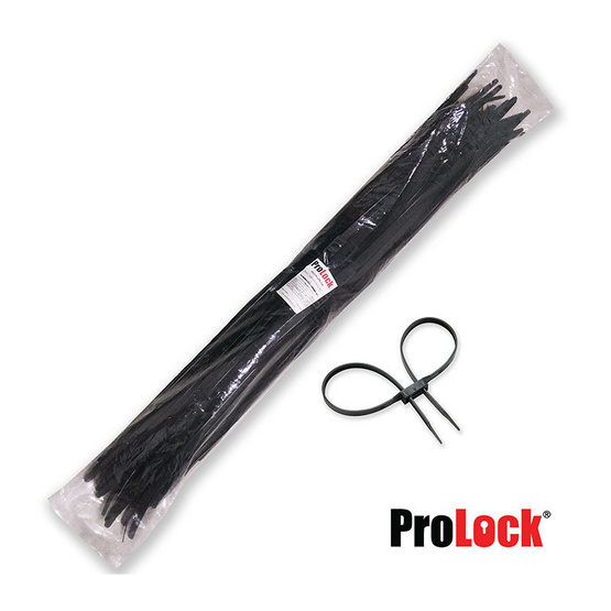 Prolock เคเบิ้ลไทร์สายรัดข้อมือ ขนาด 13 x 900 มม. 90 นิ้ว (สีดำ) Prolock เคเบิ้ลไทร์สายรัดข้อมือ ขนาด 13 x 900 มม. 90 นิ้ว (สีดำ)