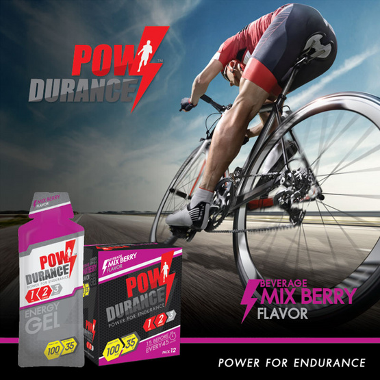 Powdurance Energy gel เอ็นเนอร์จีเจล เครื่องดื่มแบบเจล รสมิกซ์เบอร์รี่ 35 กรัม บรรจุ 12 ชิ้น/กล่อง Powdurance Energy gel เอ็นเนอร์จีเจล เครื่องดื่มแบบเจล รสมิกซ์เบอร์รี่ 35 กรัม บรรจุ 12 ชิ้น/กล่อง