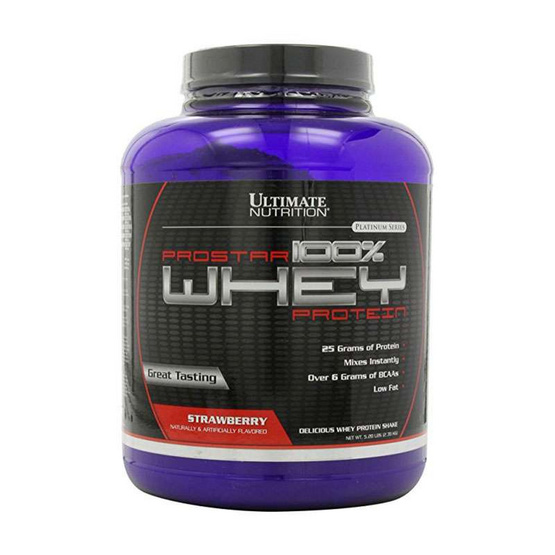 Ultimate PROSTAR Whey Protein เวย์โปรตีน ขนาด 5.28 ปอนด์ รสสตรอเบอร์รี่ Ultimate PROSTAR Whey Protein เวย์โปรตีน ขนาด 5.28 ปอนด์ รสสตรอเบอร์รี่