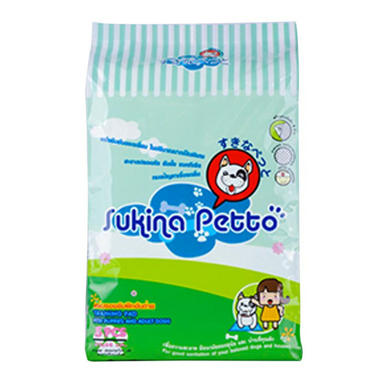 Sukina Petto แผ่นรองฉี่ขนาด 45 x 60 ซม. Sukina Petto แผ่นรองฉี่ขนาด 45 x 60 ซม.
