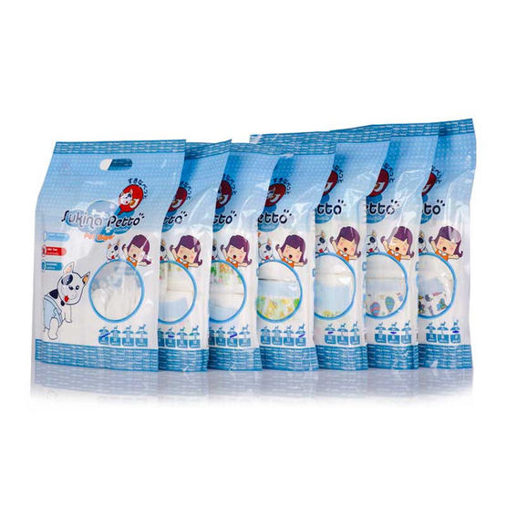 Sukina Petto ผ้าอ้อมสุนัข L 8 ชิ้น Sukina Petto ผ้าอ้อมสุนัข L 8 ชิ้น
