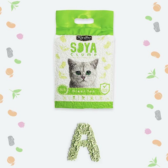 Kit Cat SoyaClump ทรายแมวเต้าหู้ สูตร Green Tea ขนาด 7 ลิตร Kit Cat SoyaClump ทรายแมวเต้าหู้ สูตร Green Tea ขนาด 7 ลิตร