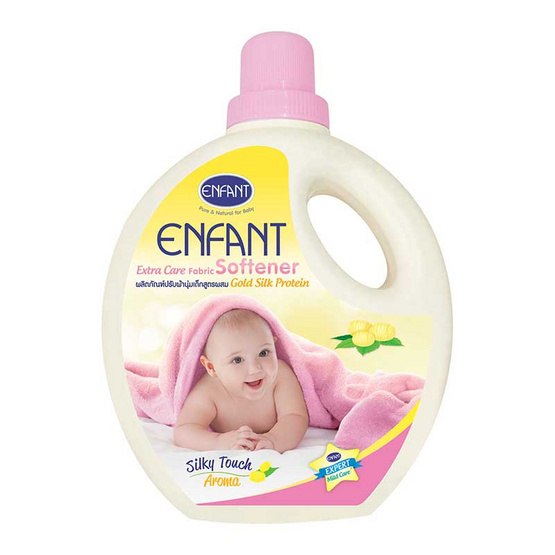 Enfant ปรับผ้านุ่มเด็กแรกเกิดและผิวบอบบาง สูตร GOLD SILK PROTEIN แบบขวด 1000 มล. Enfant ปรับผ้านุ่มเด็กแรกเกิดและผิวบอบบาง สูตร GOLD SILK PROTEIN แบบขวด 1000 มล.