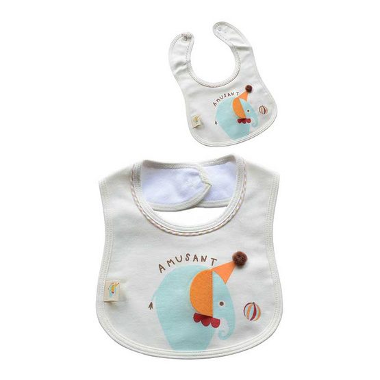 AMUSANT ผ้ากันเปื้อน ลายช้าง สีครีม (Free Size) AMUSANT ผ้ากันเปื้อน ลายช้าง สีครีม (Free Size)