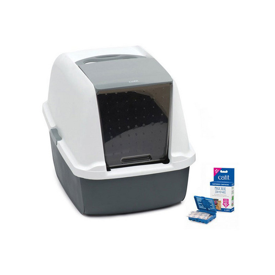 Catit ห้องน้ำแมวขนาด Regu ลิตรar (แถมตลับดูดกลิ่นแอมโมเนีย) Catit ห้องน้ำแมวขนาด Regu ลิตรar (แถมตลับดูดกลิ่นแอมโมเนีย)