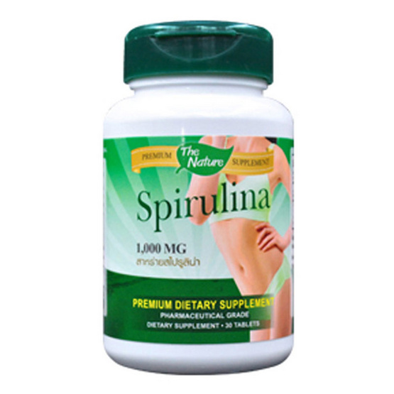The Nature Spirulina สารสกัดจากสาหร่ายสไปรูลิน่า บรรจุ 30 เม็ด The Nature Spirulina สารสกัดจากสาหร่ายสไปรูลิน่า บรรจุ 30 เม็ด