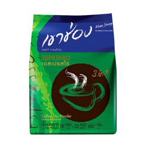 กาแฟเขาช่อง 3in1 เอสเปรสโซ่ 25 ซอง กาแฟเขาช่อง 3in1 เอสเปรสโซ่ 25 ซอง