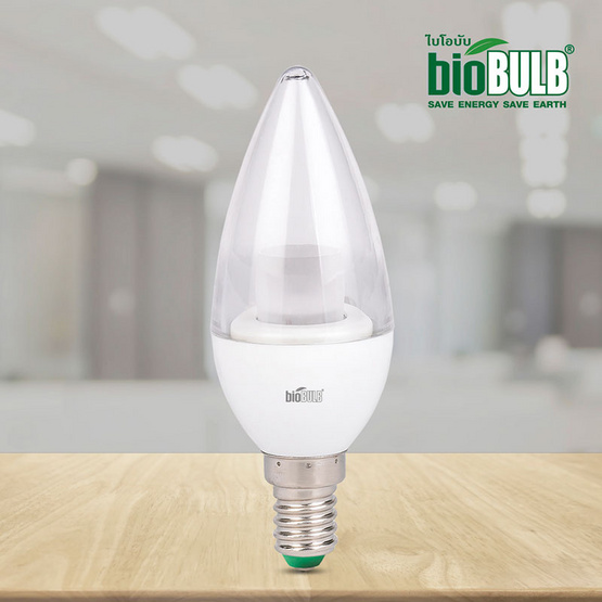 Candle Clear LED E14-3วัตต์แสงเดย์ไลท์ Candle Clear LED E14-3วัตต์แสงเดย์ไลท์