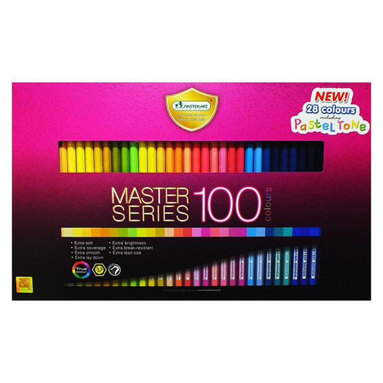 Master Art ดินสอสีมาสเตอร์อาร์ต 100 สี รุ่นมาสเตอร์ซีรี่ย์ Master Art ดินสอสีมาสเตอร์อาร์ต 100 สี รุ่นมาสเตอร์ซีรี่ย์