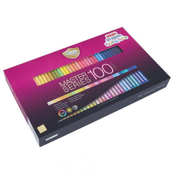 Master Art ดินสอสีมาสเตอร์อาร์ต 100 สี รุ่นมาสเตอร์ซีรี่ย์ Master Art ดินสอสีมาสเตอร์อาร์ต 100 สี รุ่นมาสเตอร์ซีรี่ย์