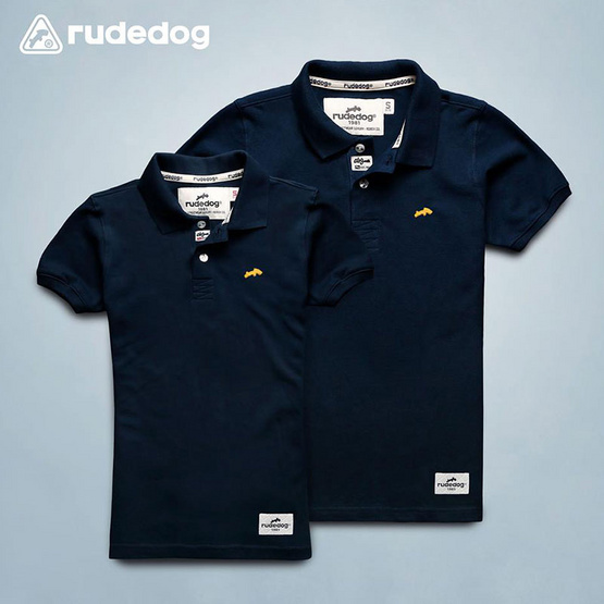 RUDEDOG เสื้อโปโล รุ่นแชมเปี้ยน สีกรม RUDEDOG เสื้อโปโล รุ่นแชมเปี้ยน สีกรม
