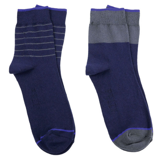 PALLY ถุงเท้า Business Blue Socks 2 Pairs Weight 90 grams Blue PALLY ถุงเท้า Business Blue Socks 2 Pairs Weight 90 grams Blue