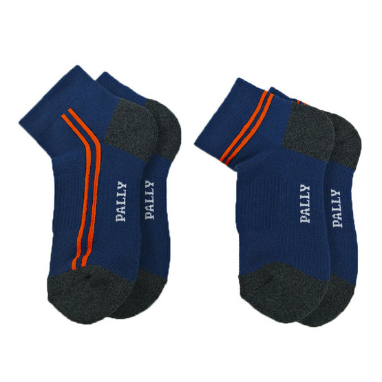 PALLY ถุงเท้า Sport Blue Socks 2 Pairs Weight 90 grams Blue PALLY ถุงเท้า Sport Blue Socks 2 Pairs Weight 90 grams Blue