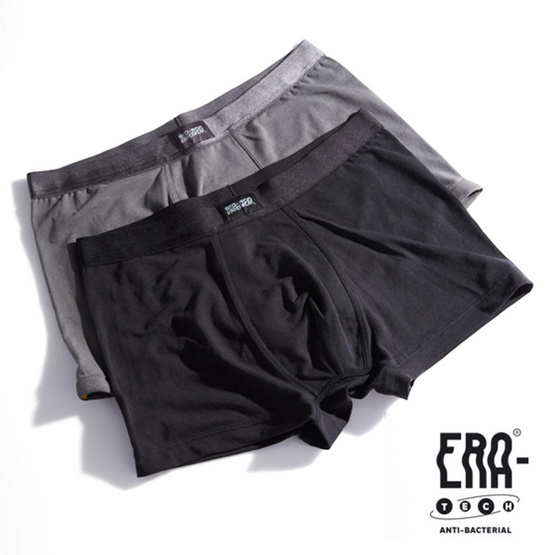 ERA-WON กางเกงในชาย Underwear ทรง Trunk Pack 2 (Black/Grey) 3223MX03 สี Black/Grey ERA-WON กางเกงในชาย Underwear ทรง Trunk Pack 2 (Black/Grey) 3223MX03 สี Black/Grey