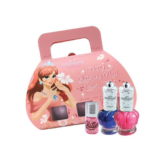 Littal Lady กิ๊ฟเซทยาทาเล็บสำหรับเด็ก DIY กลิ๊กเตอร์ Littal Lady กิ๊ฟเซทยาทาเล็บสำหรับเด็ก DIY กลิ๊กเตอร์