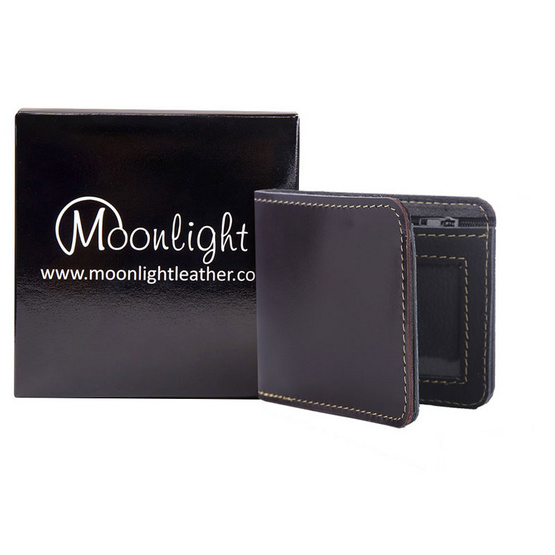 MOONLIGHT กระเป๋าสตางค์หนังแท้ แฮนด์เมด รุ่น Hercules สีน้ำตาลเข้ม MOONLIGHT กระเป๋าสตางค์หนังแท้ แฮนด์เมด รุ่น Hercules สีน้ำตาลเข้ม