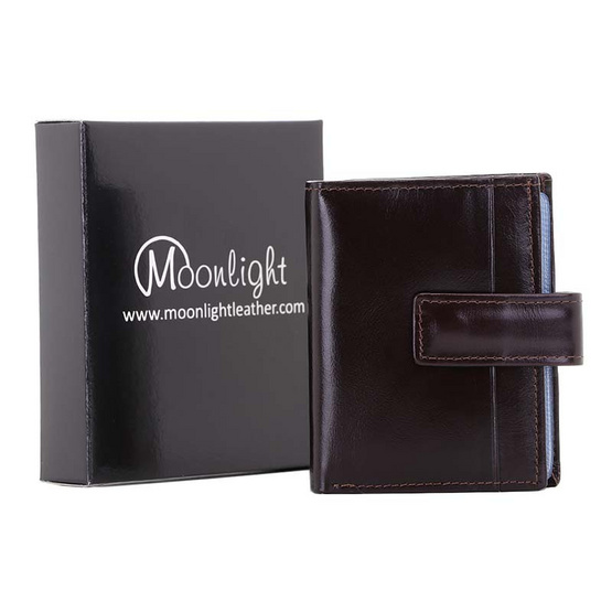 MOONLIGHT กระเป๋าใส่บัตร Moonlight หนังวัวแท้ รุ่น Professtional สีน้ำตาลเข้ม MOONLIGHT กระเป๋าใส่บัตร Moonlight หนังวัวแท้ รุ่น Professtional สีน้ำตาลเข้ม
