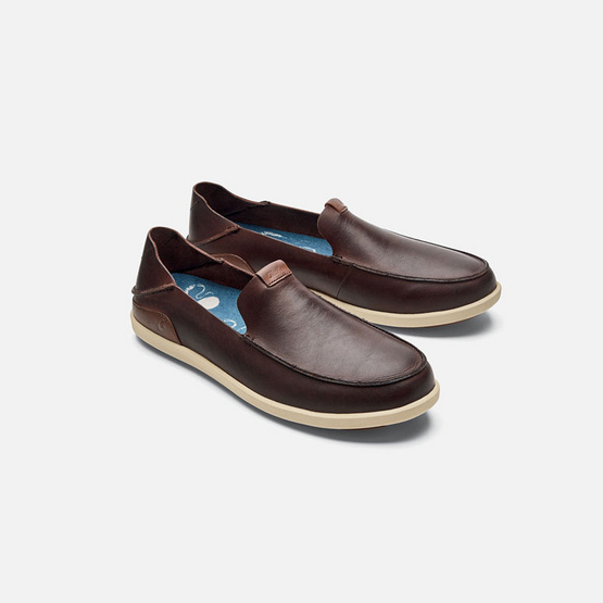 Olukai รองเท้าผู้ชาย 10379-SA20 M-NALUKAI SLIP-ON KONACOFFEE/TAPA Olukai รองเท้าผู้ชาย 10379-SA20 M-NALUKAI SLIP-ON KONACOFFEE/TAPA