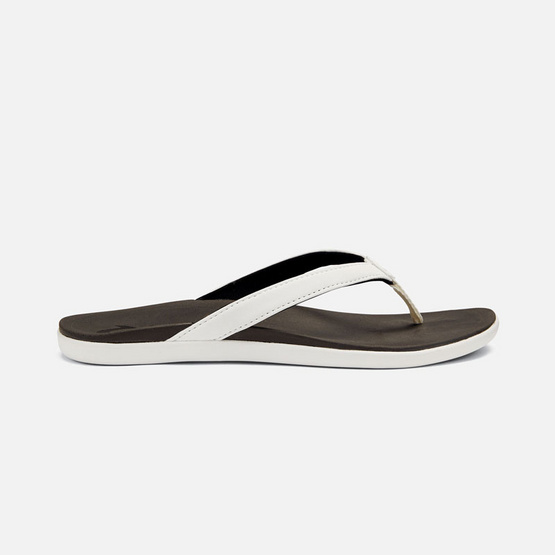 Olukai รองเท้าผู้หญิง 20294-4R40 W-HO'OPIO WHITE/BLACK Olukai รองเท้าผู้หญิง 20294-4R40 W-HO'OPIO WHITE/BLACK