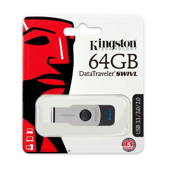Kingston Flash drive DataTraveler SWIVL USB 3.0 64 GB Kingston Flash drive DataTraveler SWIVL USB 3.0 64 GB
