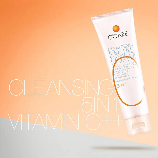 C’CARE CLEANSING FACIAL FOAM VITMIN C++ 5IN1 100 G C’CARE CLEANSING FACIAL FOAM VITMIN C++ 5IN1 100 G