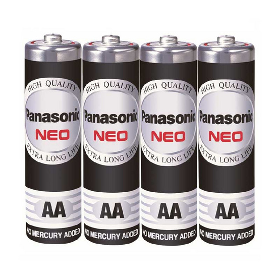 Panasonic NEO ถ่านไฟฉาย รุ่น R6NT/4SL AA (4 ก้อน) Panasonic NEO ถ่านไฟฉาย รุ่น R6NT/4SL AA (4 ก้อน)