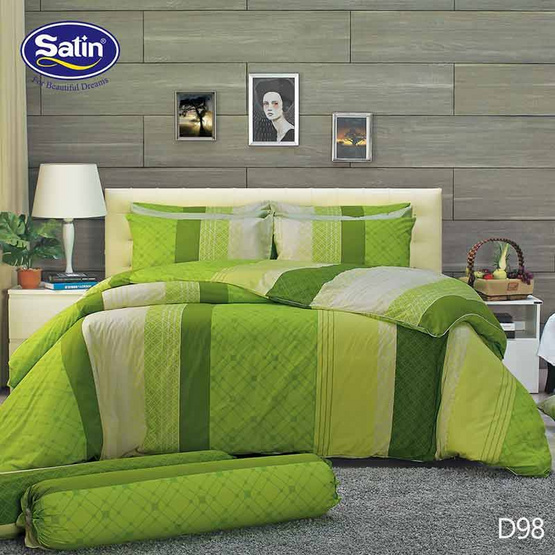Satin ผ้าปูที่นอน ลาย D98 Satin ผ้าปูที่นอน ลาย D98