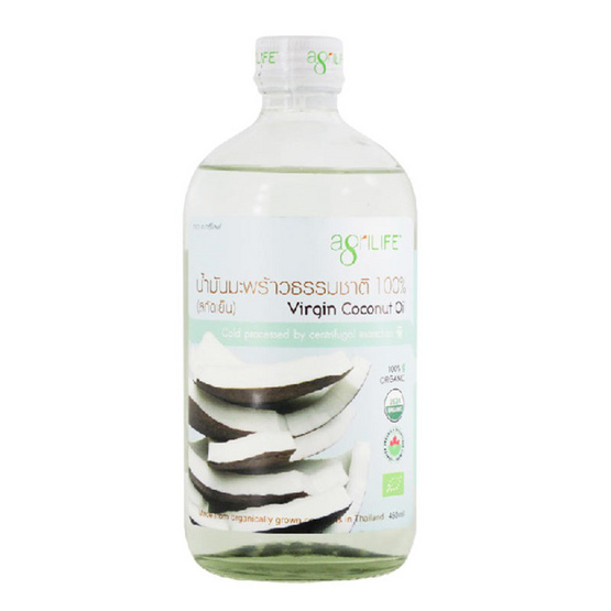 อะกริไลฟ์ น้ำมันมะพร้าวธรรมชาติ 100% (สกัดเย็น) 450 มล. อะกริไลฟ์ น้ำมันมะพร้าวธรรมชาติ 100% (สกัดเย็น) 450 มล.