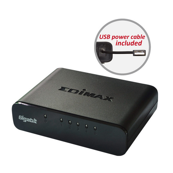 Edimax ES-5500G v3 5-Port Gigabit Desktop Switch Edimax ES-5500G v3 5-Port Gigabit Desktop Switch