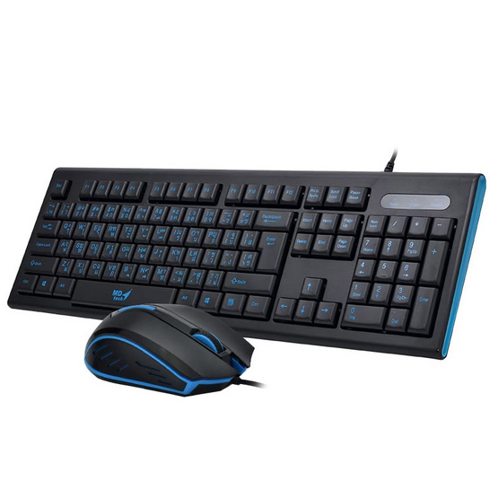 MD-TECH Combo Set Keyboard & Mouse USB K16+61 - Black/BLUE MD-TECH Combo Set Keyboard & Mouse USB K16+61 - Black/BLUE