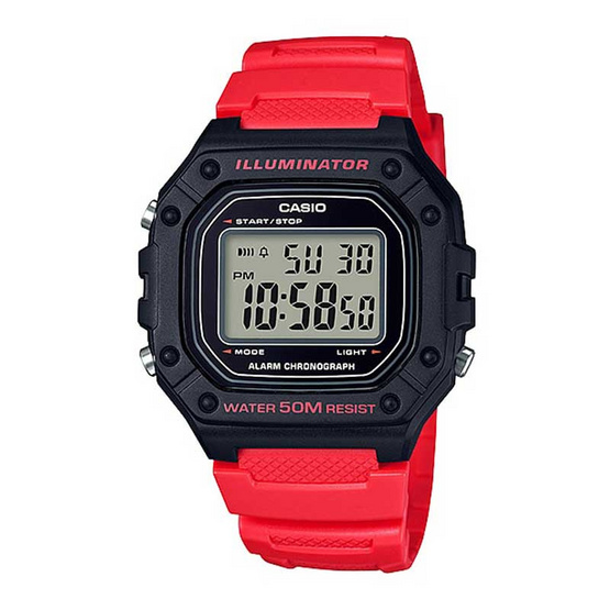Casio นาฬิกาข้อมือ รุ่น W-218H-4BVDF Casio นาฬิกาข้อมือ รุ่น W-218H-4BVDF