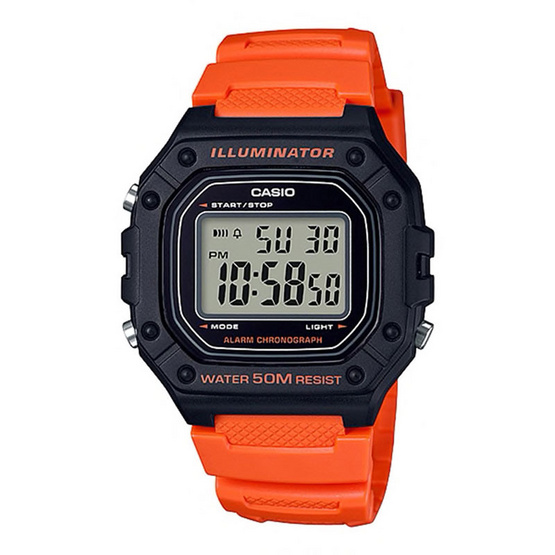Casio นาฬิกาข้อมือ รุ่น W-218H-4B2VDF Casio นาฬิกาข้อมือ รุ่น W-218H-4B2VDF