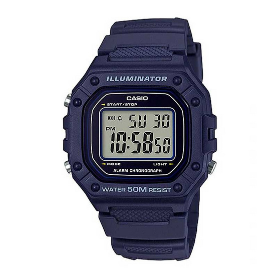 Casio นาฬิกาข้อมือ รุ่น W-218H-2AVDF Casio นาฬิกาข้อมือ รุ่น W-218H-2AVDF