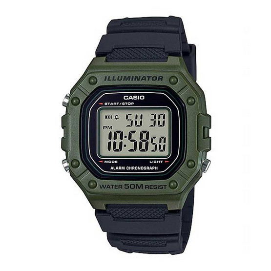 Casio นาฬิกาข้อมือ รุ่น W-218H-3AVDF Casio นาฬิกาข้อมือ รุ่น W-218H-3AVDF